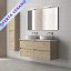 Mueble de baño Sansa suspendido 4 cajones sobre encimera doble seno promocion de Royo